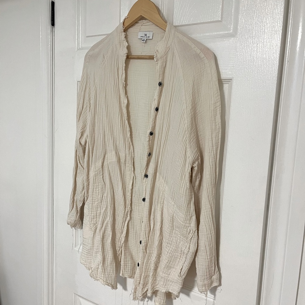 Cream button up. Size medium